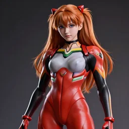 asuka from evangelion as a muscular man, fantasy, sharp focus, digital art, hyper realistic, 4 k, unreal engine, highly detailed, hd, dramatic lighting by brom, trending on artstation