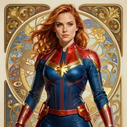 ultra realistic illustration, bella thorne as captain marvel, intricate, elegant, highly detailed, digital painting, artstation, concept art, smooth, sharp focus, illustration, art by artgerm and greg rutkowski and alphonse mucha