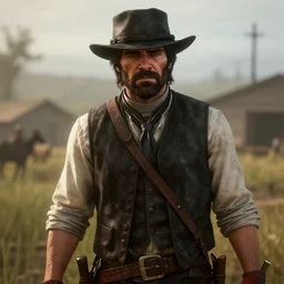 Film still of Jeffrey Dean Morgan, from Red Dead Redemption 2 (2018 video game)