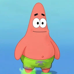 patrick star as a human character, digital illustration, amazing detail, in the style of greg rutkowski
