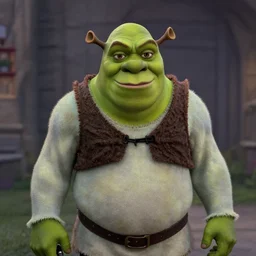 film still of Shrek as a werewolf in American Werewolf in London