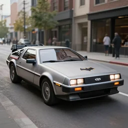 a delorean batmobile
