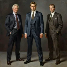 full body portrait of a sci - fi business elite, highly detailed painting by gaston bussiere, craig mullins, j. c. leyendecker, 8 k, mid shot