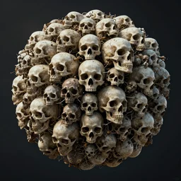 an alien planet full of skull by karol bak, james jean, tom bagshaw, rococo, sharp focus, trending on artstation, cinematic lighting, hyper realism, octane render, 8 k, hyper detailed, vivid, ultra detailed, highly detailed