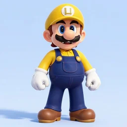 a full body portrait of waluigi in aangs clothes, very detailed, high quality, illustration, trending on artstation
