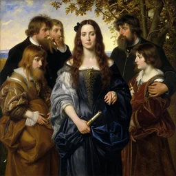 a beautiful painting of jennifer connelly by john everett millais and dante gabriel rossetti and john collier and john william waterhouse, preraphaelite, detailed, trending on artstation, hd, masterpiece