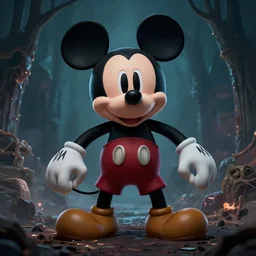 mickey mouse dark as a souls boss