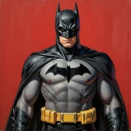 a painting of Batman by Kim Jung Gi
