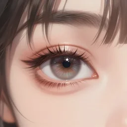 a close up of a beautiful female eye by ilya kuvshinov, ( ( kyoani style ) ), digital art, trending on pixiv fanbox