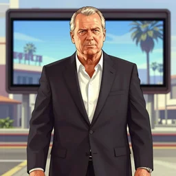 dwight eisenhower in gta v, cover art by stephen bliss, boxart, loadscreen