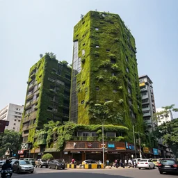 streets of mumbai, future, mossy buildings