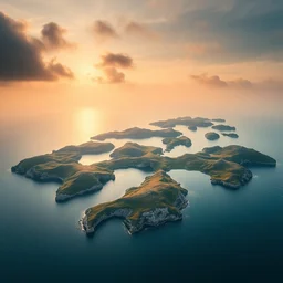 the sapphire isles from game of thrones aerial photography, wide angle lens, mid - day lighting, cinematic by danny boyle