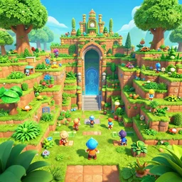 littlebigplanet 1 screenshot of the gardens levels