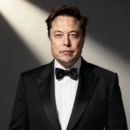 Elon Musk as a secret agent, tuxedo, spy