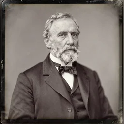 Ambrotype of The United States President, 1838. He is a 80 year old white man from Kentucky