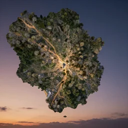 hdr map of evening sky, photorealistic, hyper detailed, hyper realistic, houdini, vfx, unreal engine 5, octane render, arnold render, vray render, 8 k
