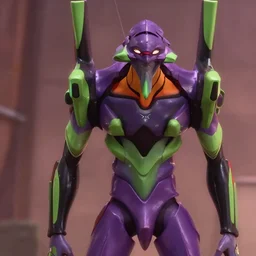 3d render cinematic film still from a 2022 Pixar movie About Neon Genesis Evangelion , in the style of Pixar, shallow depth of focus