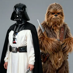 princess leia, darth vader and chewbacca by mark ryden