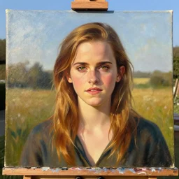 emma watson, first person view, fantasy, painting, ultra realistic!!!, clear weather, golden hour, sharp focus