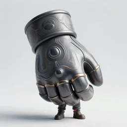 a tiny punk kid with a massive gauntlet, smooth, intricate, elegant, digital painting, artstation, concept art, sharp focus, illustration, art by josan gonzalez and blizzard studios, overwatch character,