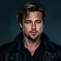brad pitt, final fantasy, darkwave, darksynth character portrait, sharp, digital matte painting, art by luis royo, greg rutkowski, wlop, dramatic lighting, trending on artstation