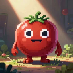 Tomato monster, pixelart