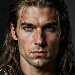 detailed portrait conan the barbarian, ismail inceoglu dragan bibin hans thoma greg rutkowski alexandros pyromallis rene magritte, illustration, dramatic lighting, high contrast, sharp focus, perfect face, fine details, realistic shaded, fine - face, pretty face