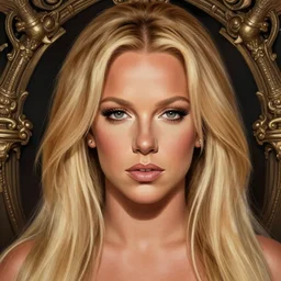 portrait of britney spears in heightened detail, poised, intense emotion, detailed facial expression, detailed surroundings, intricate, elegant, highly detailed, centered, digital painting, artstation, concept art, smooth, sharp focus, illustration, by ( pokemon ), wlop