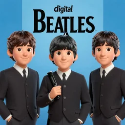 digital the beatles as Pixar characters - n 4