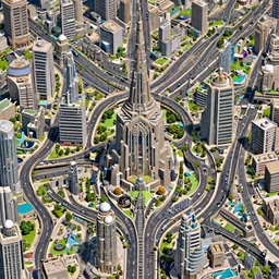 dwarven artdeco metropolis marbled with highways and city parks, insanely detailed. instagram photo, kodak portra. by wlop, ilya kuvshinov, krenz cushart, greg rutkowski, pixiv. zbrush sculpt, octane, maya, houdini, vfx. huge cityscape. cinematic dramatic atmosphere, sharp focus, volumetric lighting.