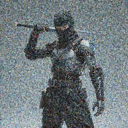 cybernetic ninja, cool pose