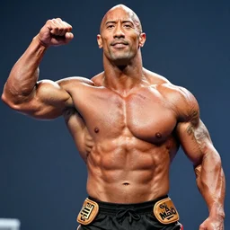 dwayne the rock johnson as a rock