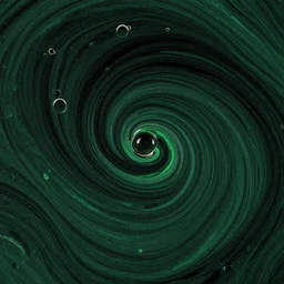 beautiful liquid marble texture with oil bubbles and little twirls. harmonic black and green tones coloured abstraction. ultradetailed realistic art
