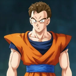 simon cowell animated as a dbz style character, akira toriyama style