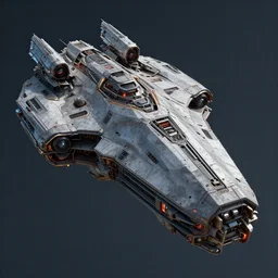 cyberpunk space ship, highly detailed, armored, masterpiece, artstation, art by emika lightweaver