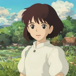 anime art full body portrait character nausicaa by hayao miyazaki concept art, pastel colors anime key visual of elegant young female, short brown hair and large eyes, finely detailed perfect face delicate features directed gaze, valley of the wind and mountains background, trending on pixiv fanbox, studio ghibli, extremely high quality artwork cute sparkling eyes kyoto animation scenery