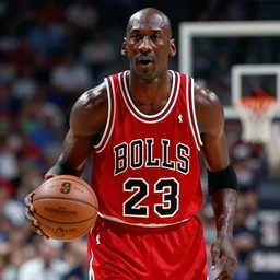 still from thriller music video, michael jordan