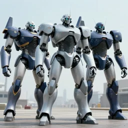 full - color cinematic movie still from a live - action macross action film directed by michael bay. the scene features the valkyrie robots from macross fighting against zentradi in space or on planets, and changing to gerwalk mode. realistic robotech movie. highly - detailed ; photorealistic ; epic.