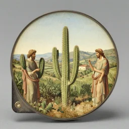cactus of the gods in vercelli, veronese landscape, 1 8 8 5 - 8 7. archival photo. 8 mm, museum quality, museum like condition