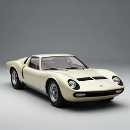 designed by Giorgetto Giugiaro stylized poser of a single 1933 Miura, BMW M1, Mclaren F1, Delorean, neon lights, ektachrome photograph