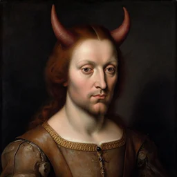 Renaissance painting portrait of the devil