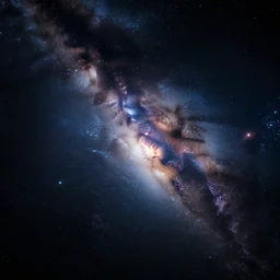 a ultra hyperrealist photo of space surrounded by the starry sky, 4 k, in detail, sci - fi,