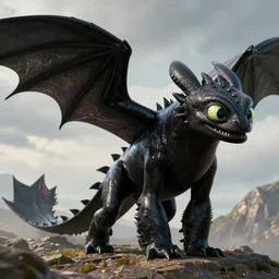 full image of a standing four legged dragon, image of a dragon, four legged dragon, how to train your dragon, full image, ( stylized, artgerm, artstation, hd, cgsociety, cgi, realistic, dramatic, cinematic, artistic, trending, detailed )