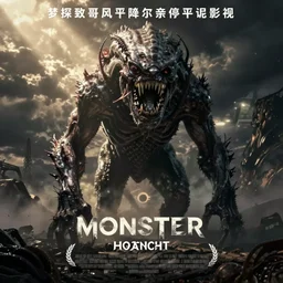 monster horror sci - fi movie poster