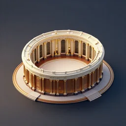 isometric 3 d rendering of the oval office, art deco, octane render, trending on artstation, cgsociety
