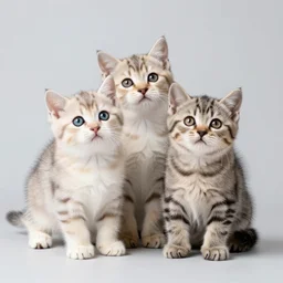 cute kittens, studio photo