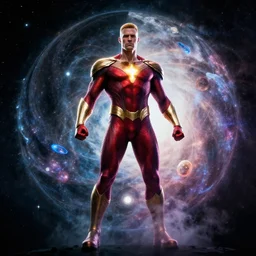 dr Manhattan creator destroyer god controls every atom in the galaxy, selective color effect, cinematic, wide angle cinematography, yin Yang, 8k wallpaper
