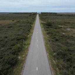 drone fotage of an old abandoned road