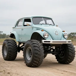 volkswagen thing with monster truck tires