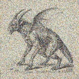 a Cacodemon from Do.depicted as an anatomy illustration from a vintage medical guide, ink sketch, old paper, by Leonardo da Vinci